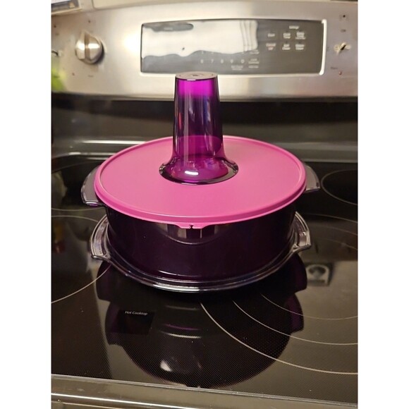 Tupperware Microwave Stack Cooker Starter Set New Purple - Picture 9 of 12